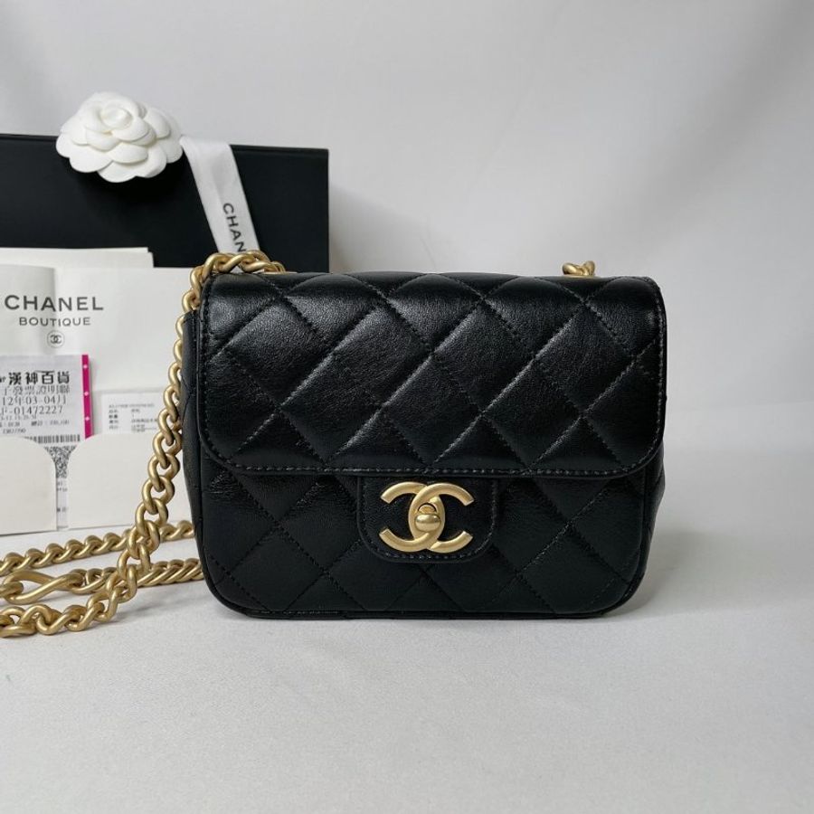 CHANEL 全新23S 雙鍊方胖-1