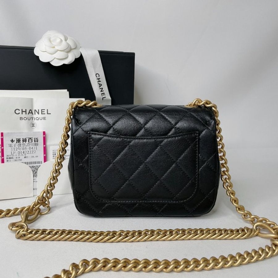 CHANEL 全新23S 雙鍊方胖-2