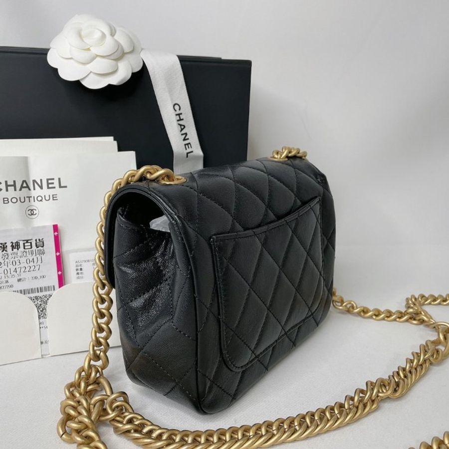 CHANEL 全新23S 雙鍊方胖-6