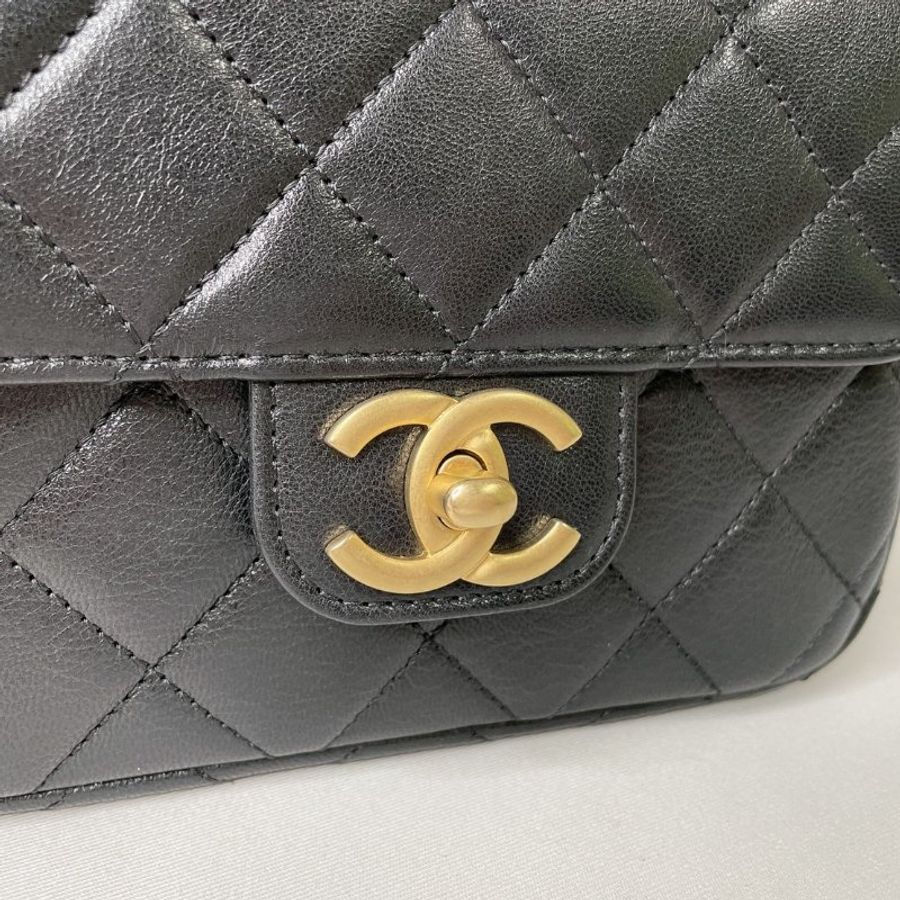 CHANEL 全新23S 雙鍊方胖-9