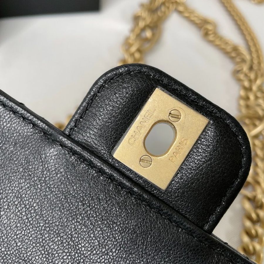 CHANEL 全新23S 雙鍊方胖-12