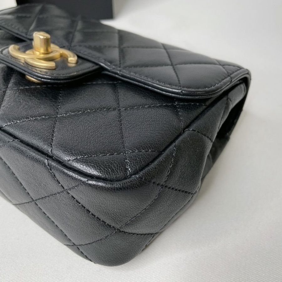 CHANEL 全新23S 雙鍊方胖-16