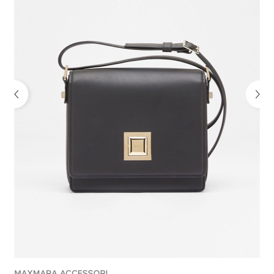 Max Mara 經典款黑色 肩包-0