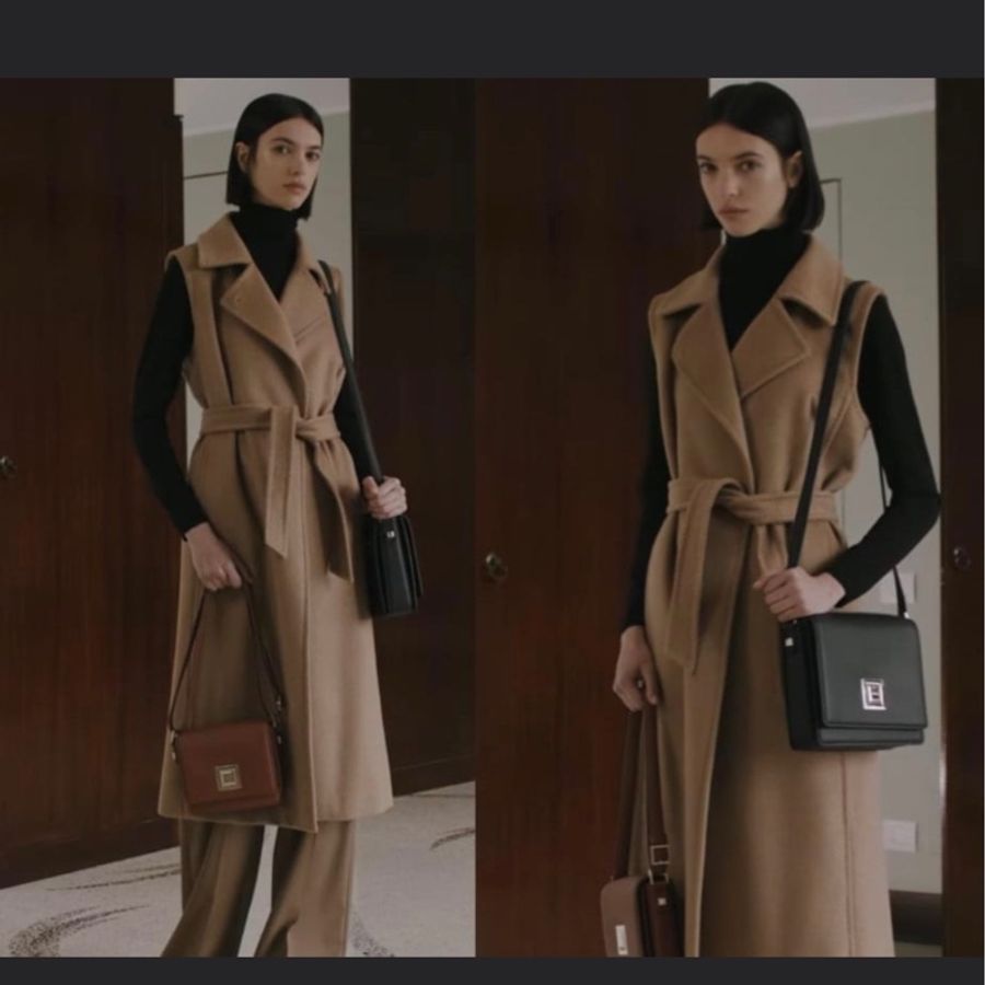 Max Mara 經典款黑色 肩包-4