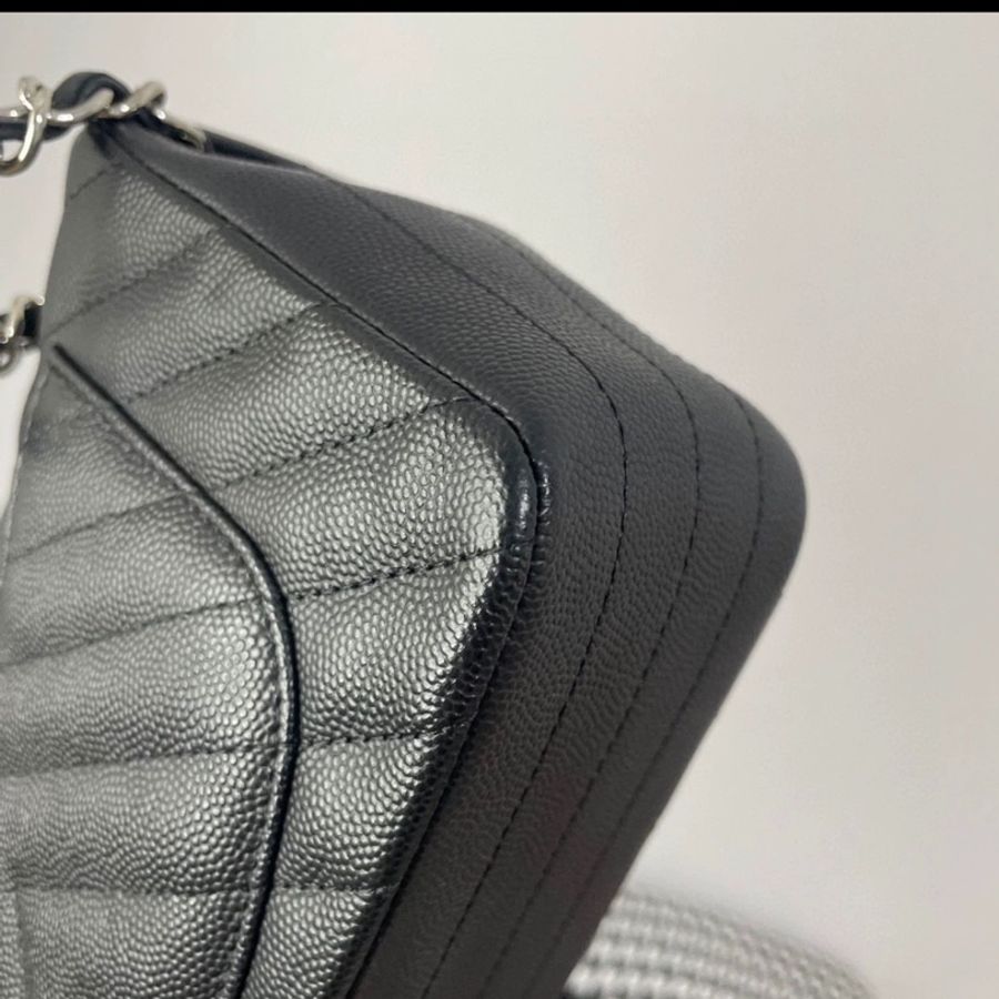 Chanel Caviar 20cm 牛皮V 紋-3