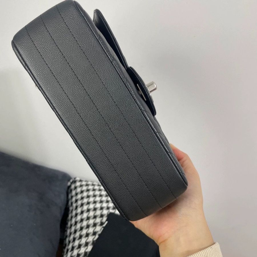 Chanel Caviar 20cm 牛皮V 紋-5