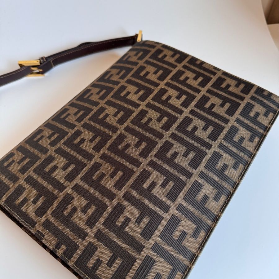 Fendi 中古信封郵差側背包-3
