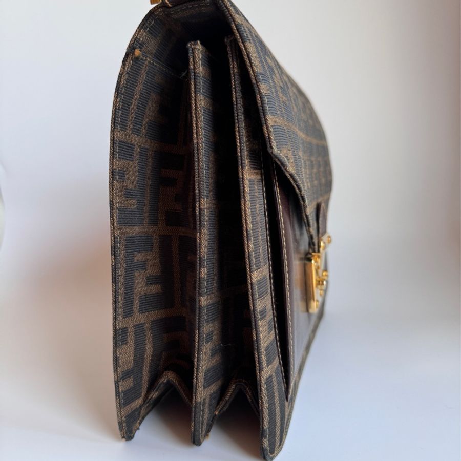 Fendi 中古信封郵差側背包-7