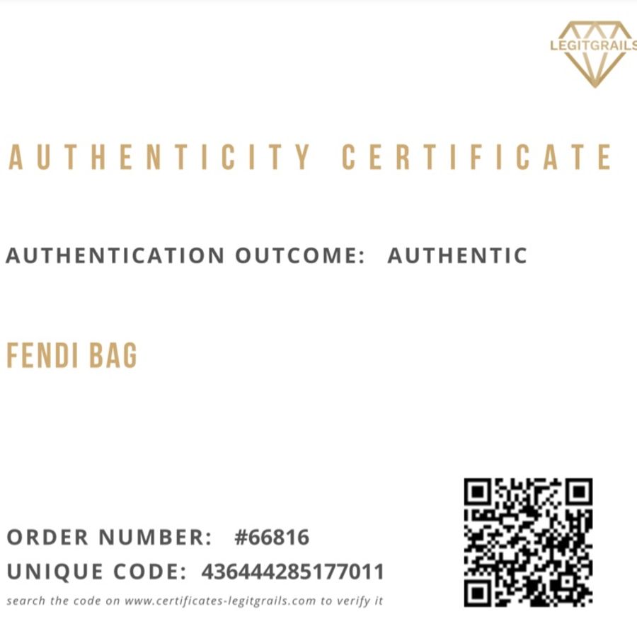 Fendi 中古信封郵差側背包-12