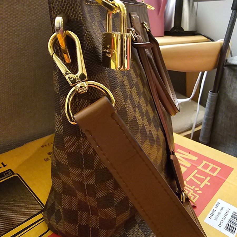 🤎🤎降價大促銷🤎🤎louise Vuitton Damier Ebene Canvas 棋盤格手提肩背包(8成新)-10
