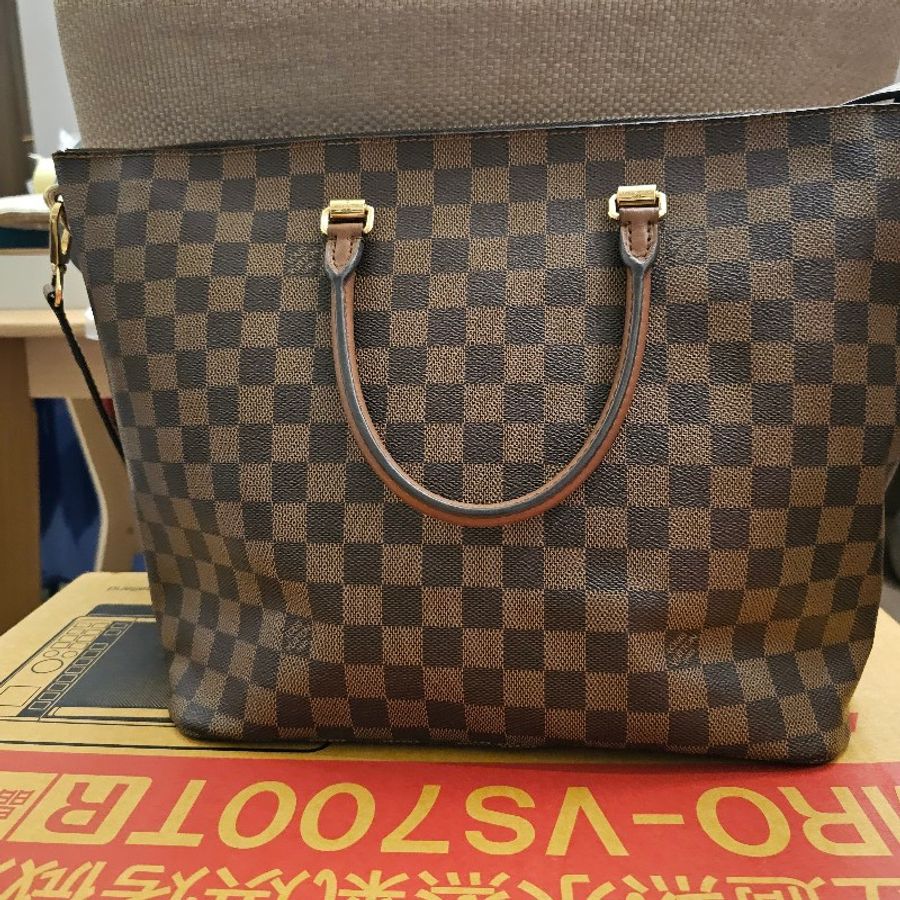 🤎🤎降價大促銷🤎🤎louise Vuitton Damier Ebene Canvas 棋盤格手提肩背包(8成新)-11