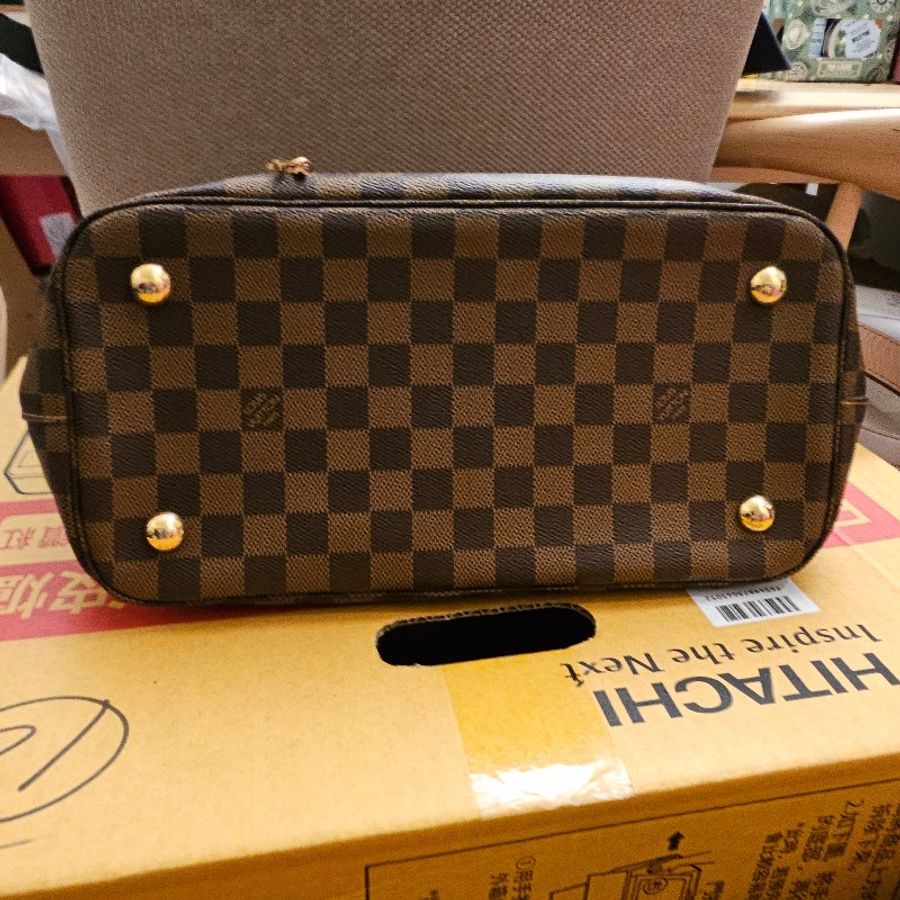 🤎🤎降價大促銷🤎🤎louise Vuitton Damier Ebene Canvas 棋盤格手提肩背包(8成新)-12