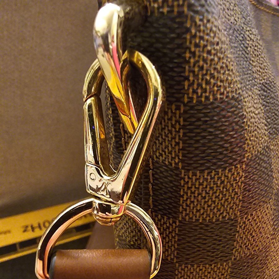 🤎🤎降價大促銷🤎🤎louise Vuitton Damier Ebene Canvas 棋盤格手提肩背包(8成新)-20