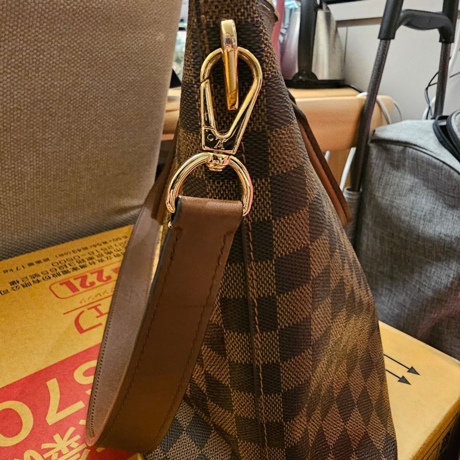 🤎🤎降價大促銷🤎🤎louise Vuitton Damier Ebene Canvas 棋盤格手提肩背包(8成新)-23