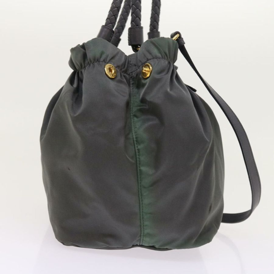 【日本直送】PRADA 尼龍雙肩手提包 灰色 正品 54970-3