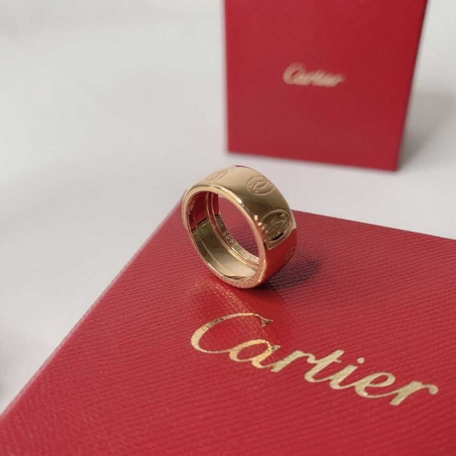 Cartier 卡地亞玫瑰金戒指-1