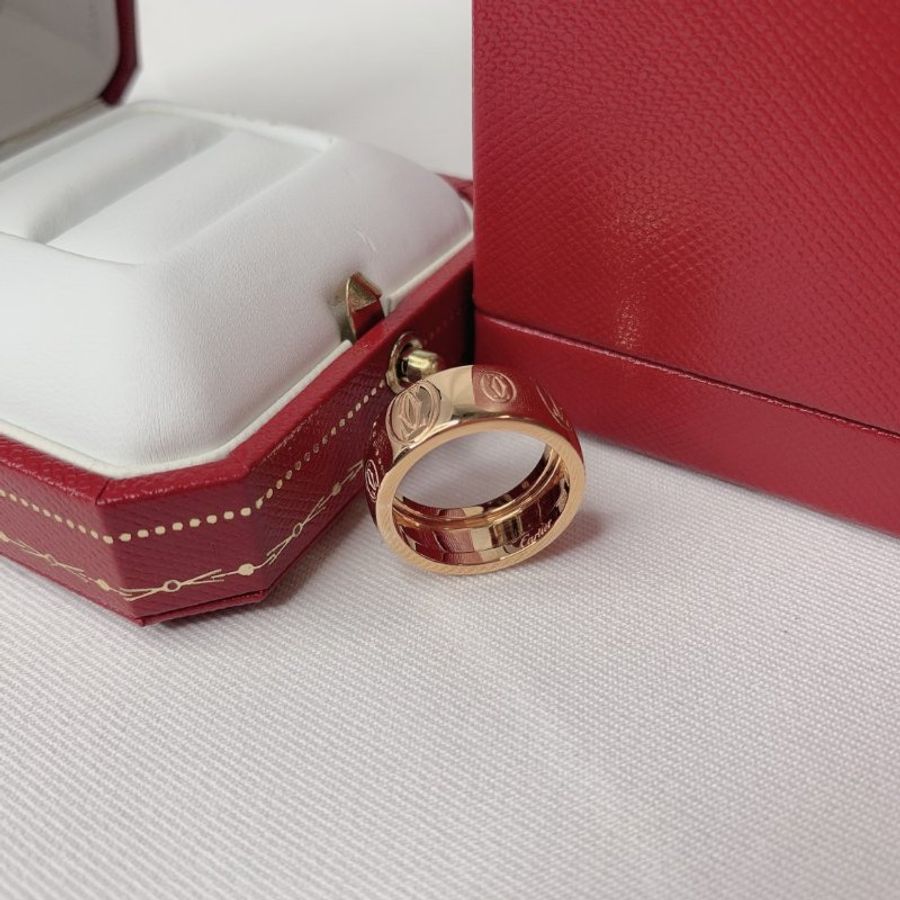 Cartier 卡地亞玫瑰金戒指-4