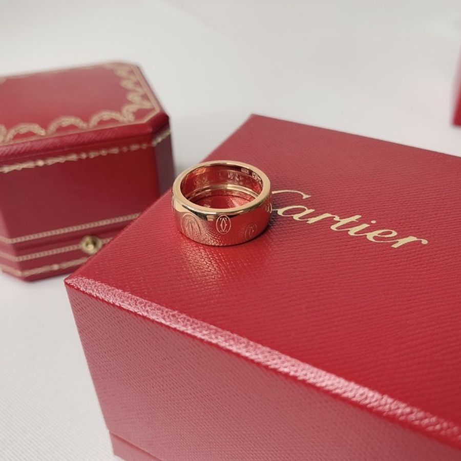 Cartier 卡地亞玫瑰金戒指-5