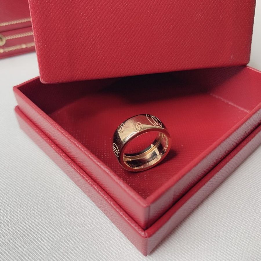 Cartier 卡地亞玫瑰金戒指-6