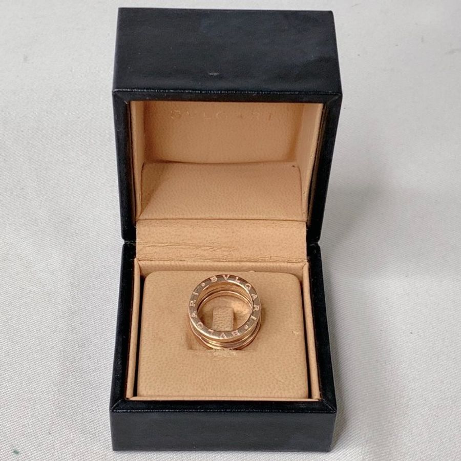 BVLGARI B.ZERO1玫瑰金三環戒指-1