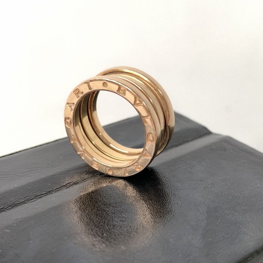 BVLGARI B.ZERO1玫瑰金三環戒指-3