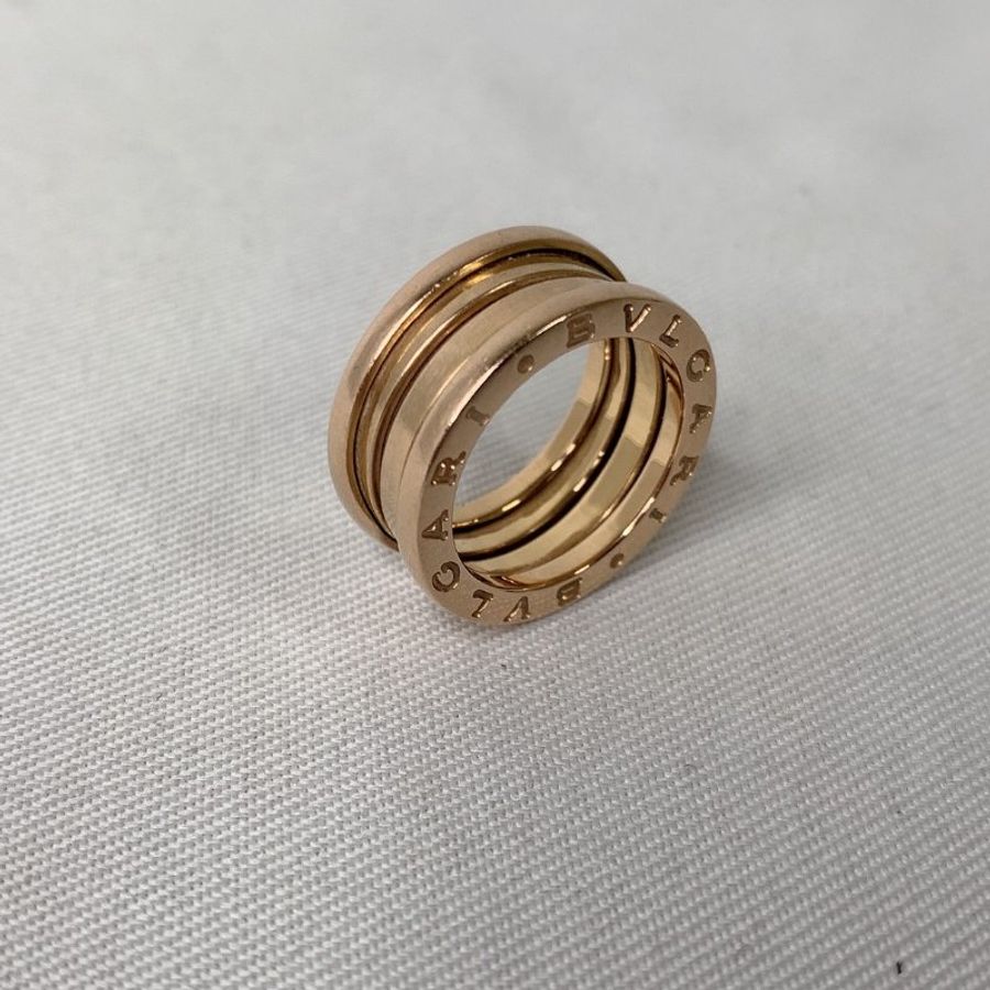 BVLGARI B.ZERO1玫瑰金三環戒指-4