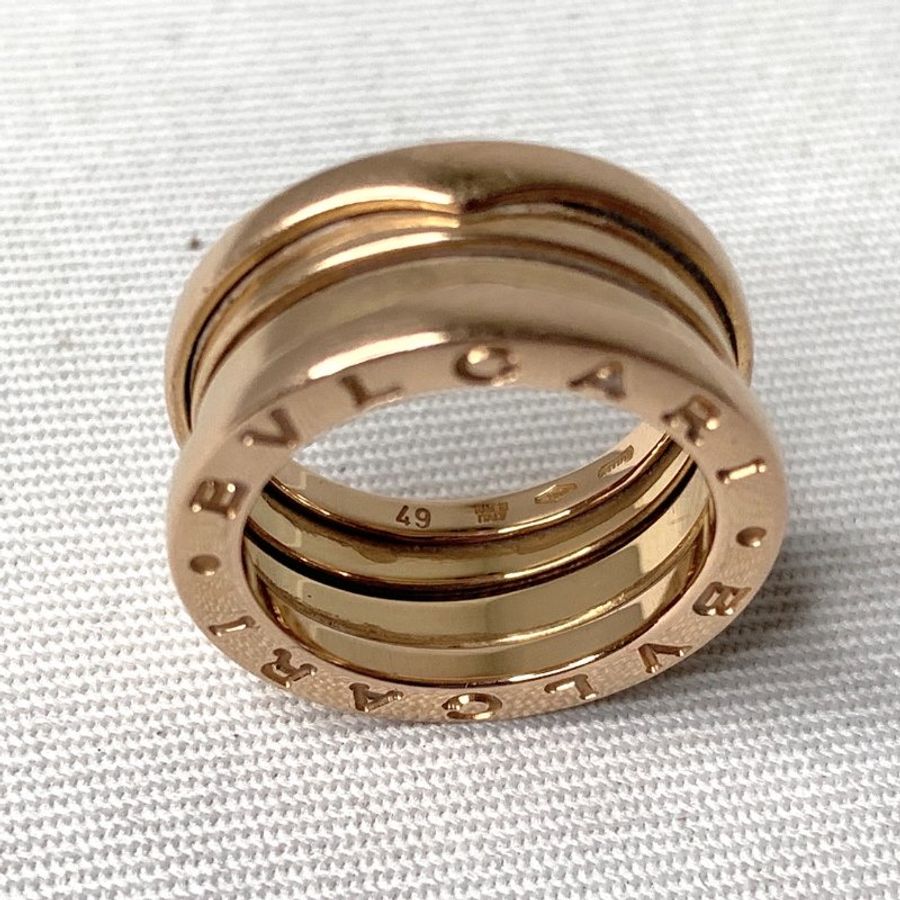 BVLGARI B.ZERO1玫瑰金三環戒指-7