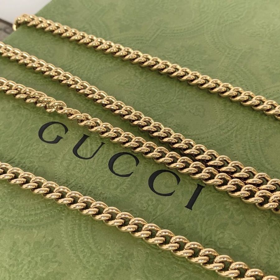 GUCCI Ophidia帆布WOC鏈帶包-11