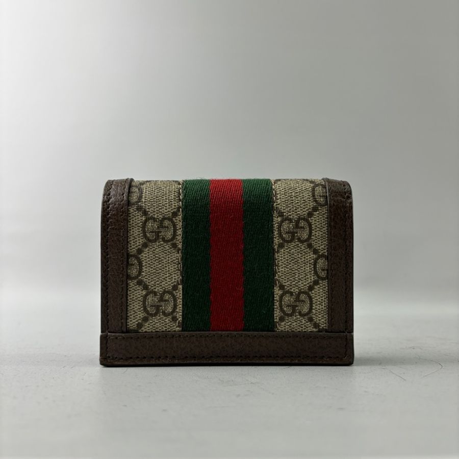 Gucci 523155經典老花Ophidia GG對開短夾-2