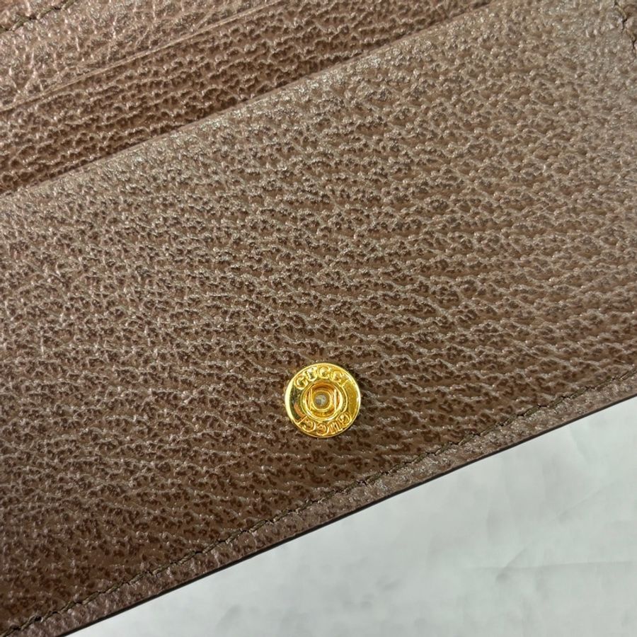 Gucci 523155經典老花Ophidia GG對開短夾-12