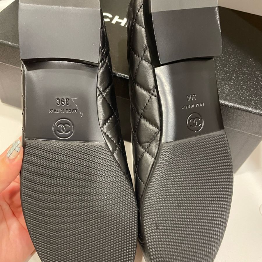 Chanel 2023全新秋冬新款菱格紋芭蕾平底鞋39c-3