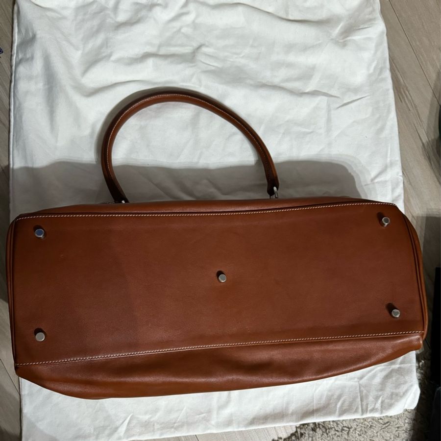 HERMÈS Travel Kelly 50 銀扣 絕版少見經典款-7