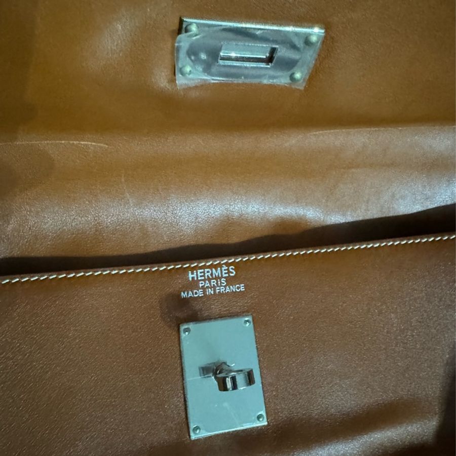 HERMÈS Travel Kelly 50 銀扣 絕版少見經典款-19