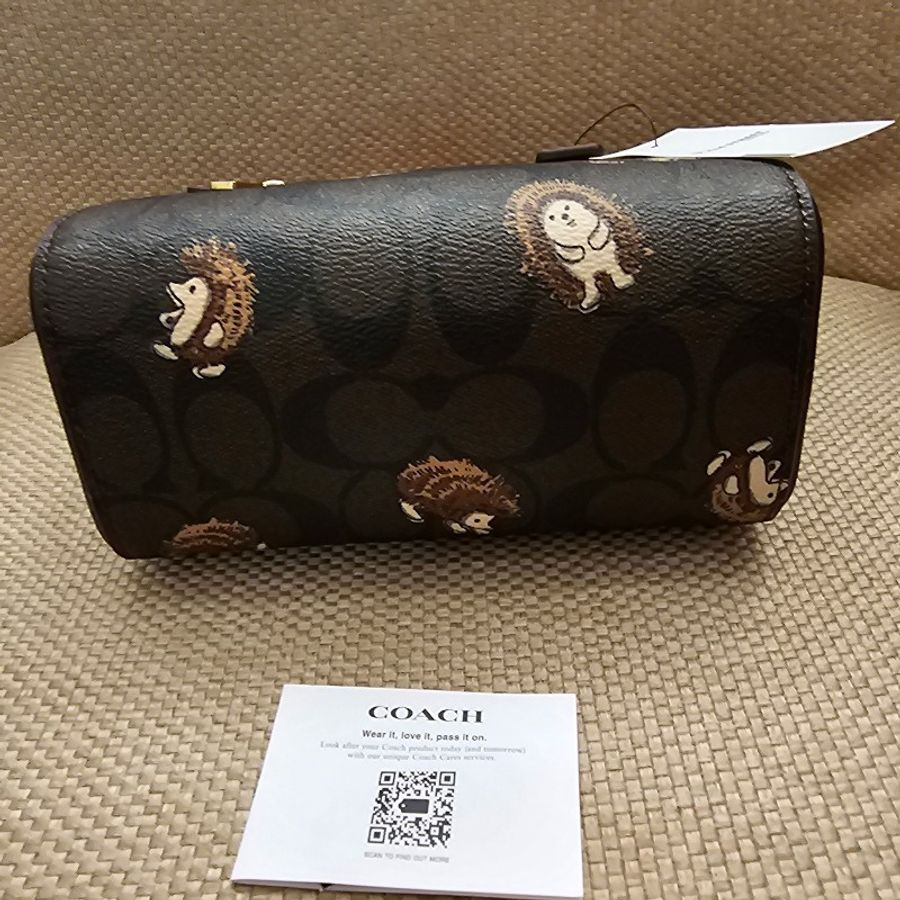 coach 刺蝟迷你波士頓廢包(全新)-4