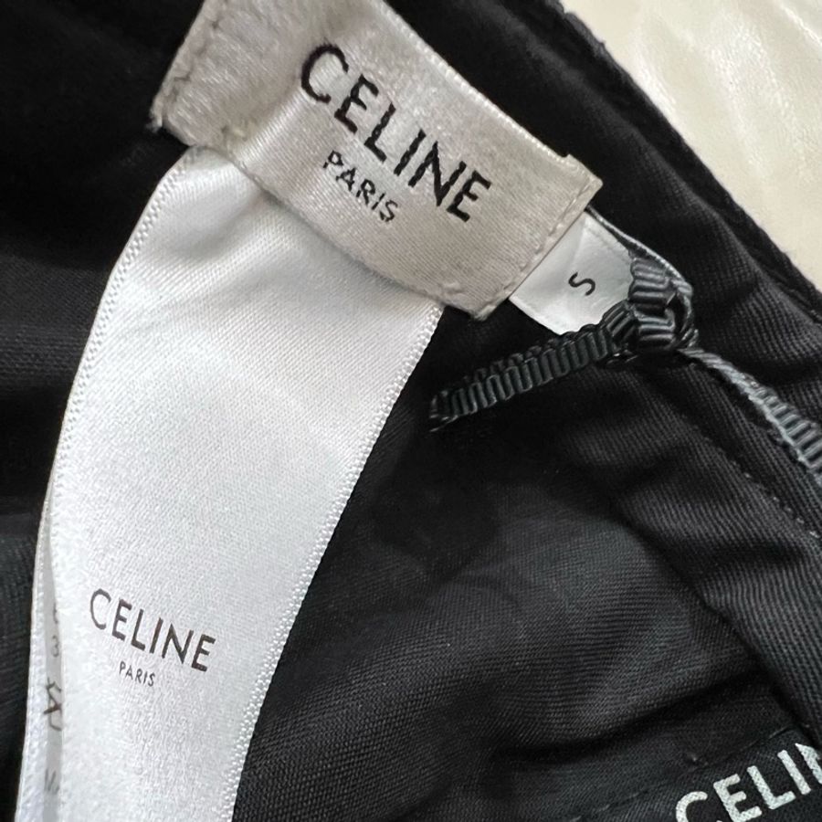 CELINE 全新 棒球帽 黑色S 黑底白字-6