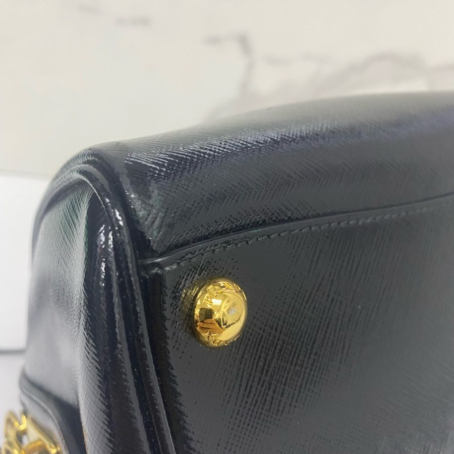PRADA 黑色 波士頓 手提/斜背包-11