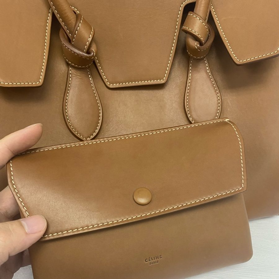 CELINE 泰包/子母包 焦糖色 99%NEW閒置新-4