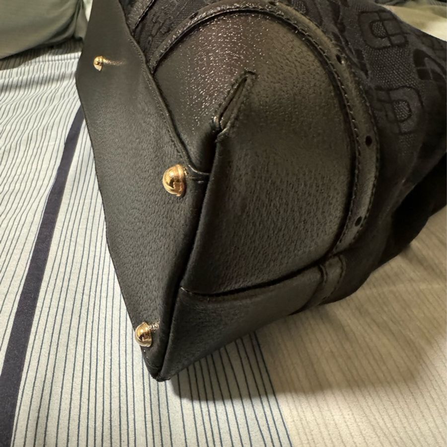 Gucci horsebit 老花黑色大包包-3