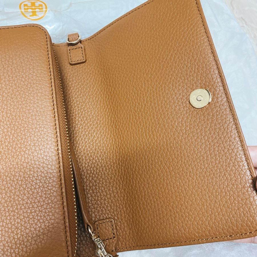 Tory Burch 兩用手拿 斜背帶包 tb woc 包 手拿包 側背包-8