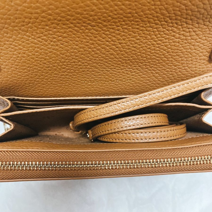 Tory Burch 兩用手拿 斜背帶包 tb woc 包 手拿包 側背包-11