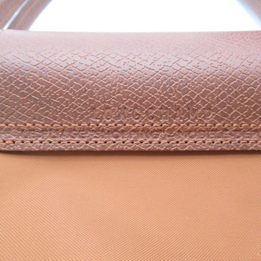 【日本直送】Longchamp Le Pliage 綠色 M 單肩包 單肩包 L2605919504 再生聚醯胺帆布 棕色 干邑色 全新 Wome-5