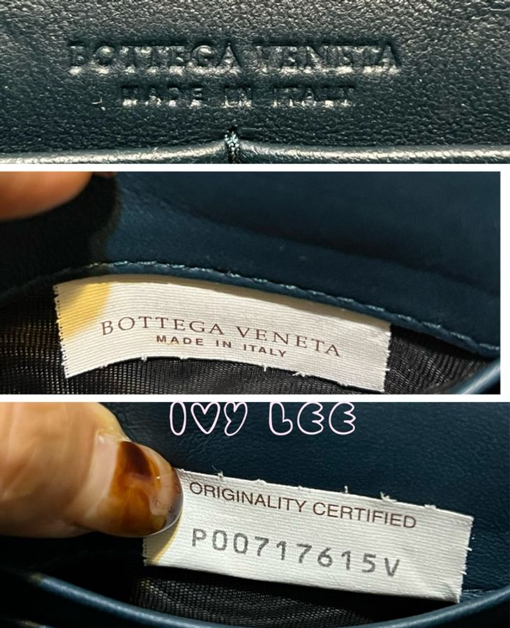 BOTTEGA VENETA 編織小羊皮508752 復古鍊包 WOC 藍綠色 二手精品-20