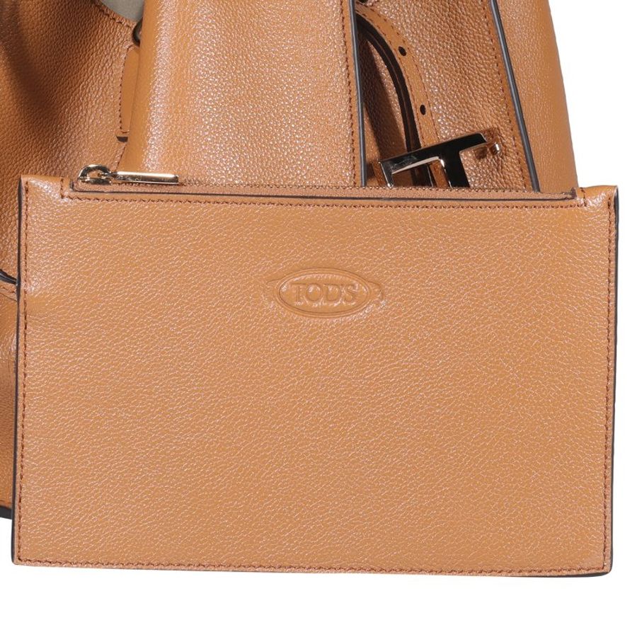 Tod's T Timeless 迷你購物包 淺焦糖色﻿《2024季度新品》-7