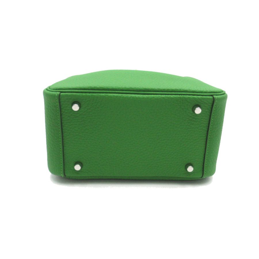 【日本直送】HERMES Mini Lindy 單肩斜背包 079086CK Taurillon Clemence Vert Yucca-4