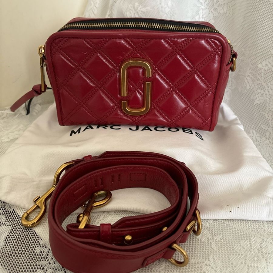 Marc jacobs 紅色相機包-0