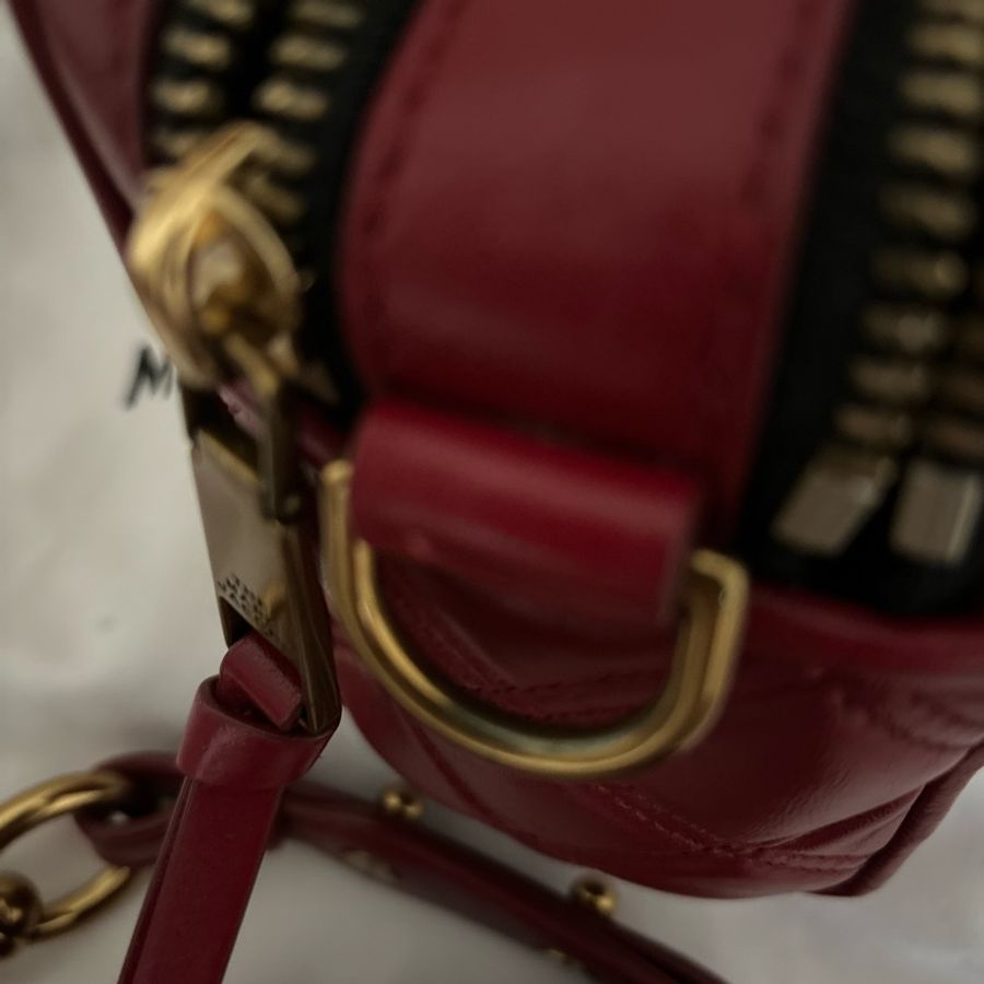 Marc jacobs 紅色相機包-9