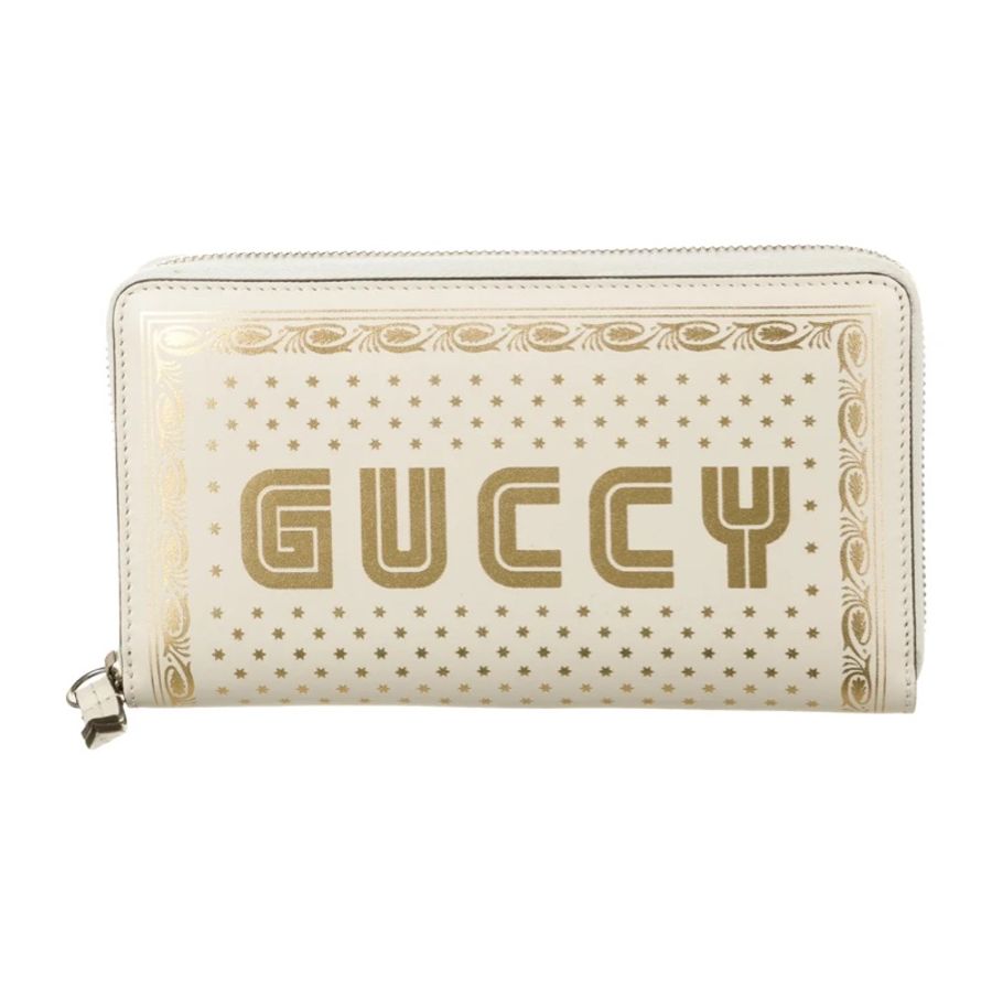 二手正品GUCCI & GUCCY SEGA 聯名長夾/皮夾/錢包/手拿包/小牛皮/義大利製/可入大手機(看圖看內文)-1