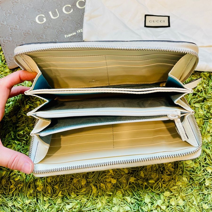 二手正品GUCCI & GUCCY SEGA 聯名長夾/皮夾/錢包/手拿包/小牛皮/義大利製/可入大手機(看圖看內文)-13