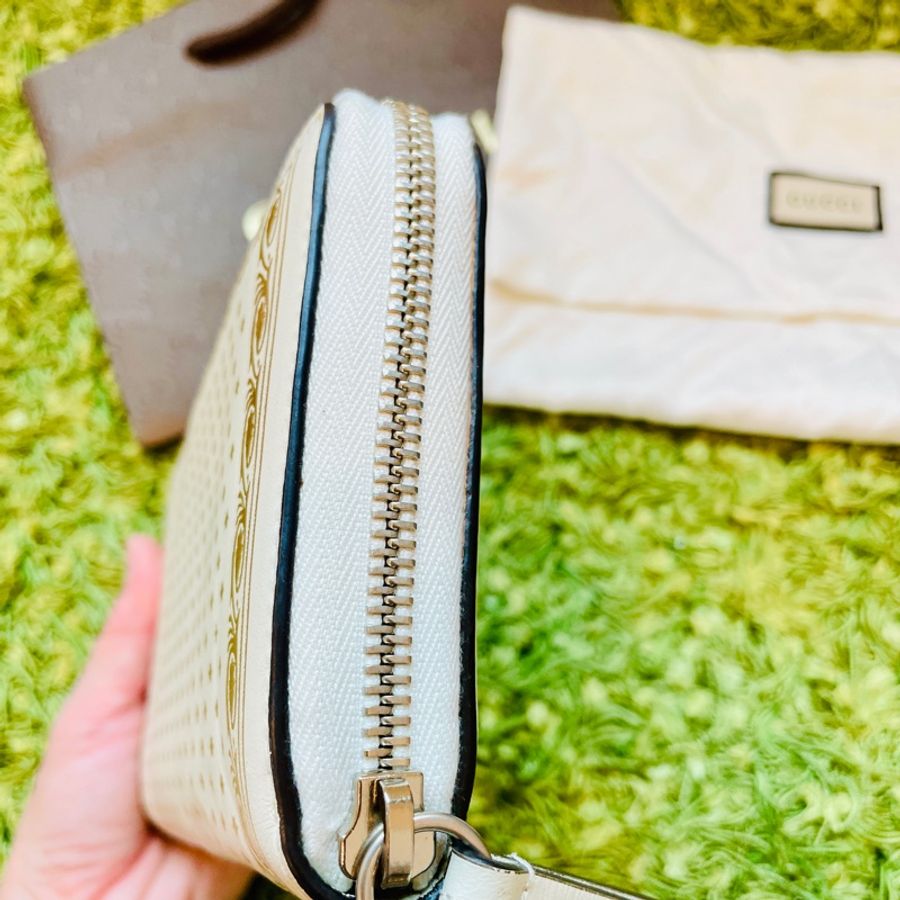 二手正品GUCCI & GUCCY SEGA 聯名長夾/皮夾/錢包/手拿包/小牛皮/義大利製/可入大手機(看圖看內文)-15