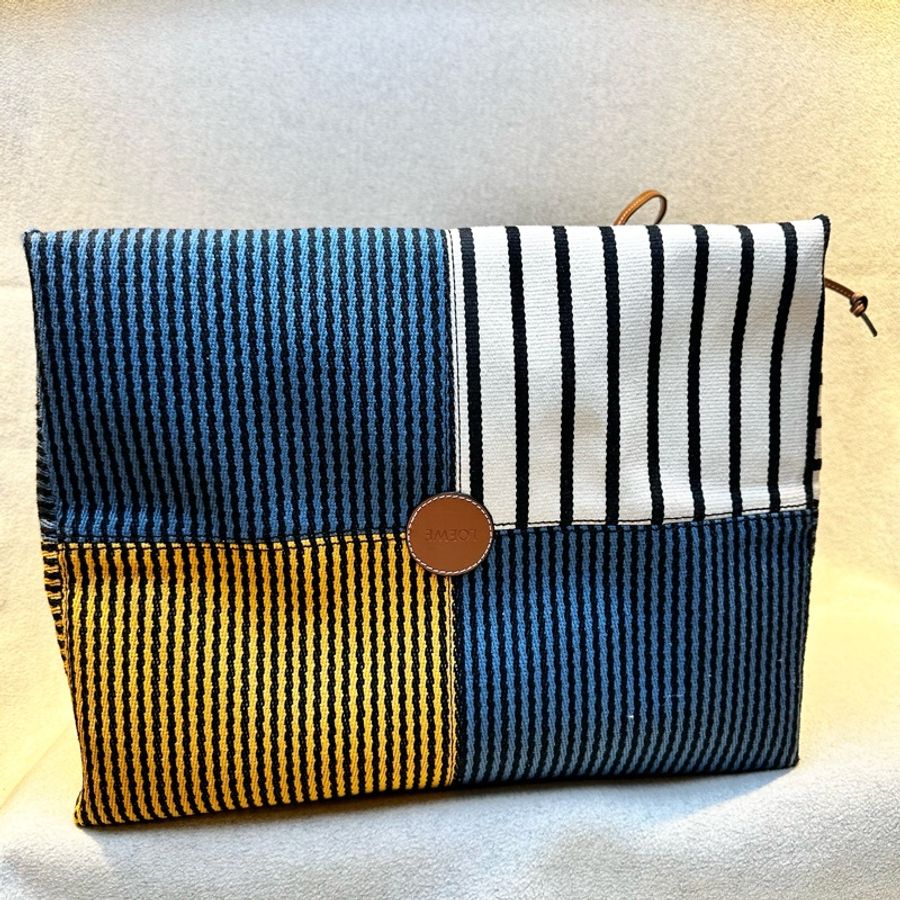 Paula’s Ibiza Cushion Striped Tote 超大容量使用方便-2